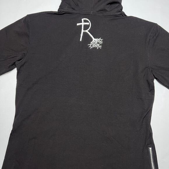 Roots Collection PRAY Short Sleeve Hoodie SIZE M Black Pullover Activewear - Picture 7 of 7